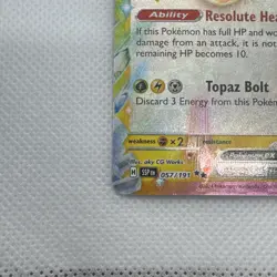 Pokemon Pikachu EX 057/191 Sv08 Surging Sparks Tera Double Rare Holo - Image 4