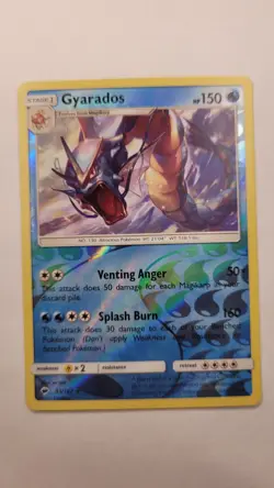 Gyarados 33/147 Reverse Holo Rare Burning Shadows Pokemon Card NM - Image 1