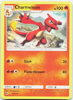 Charmeleon 8/68 Uncommon Hidden Fates Pokemon Near Mint - Image 1