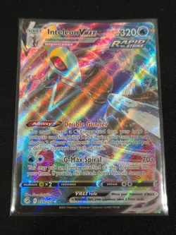 INTELEON VMAX 079/264 Holo VMAX Rare Fusion Strike Pokemon Near Mint - Image 1