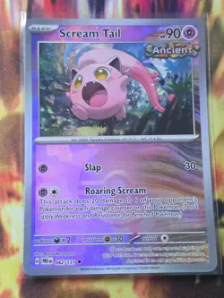 SCREAM TAIL (POKE BALL PATTERN) 042/131 Holo Prismatic Evolutions Pokemon NM - Image 1