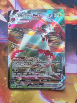 ORBEETLE VMAX 021/185 Holo VMAX Rare Vivid Voltage Pokemon Near Mint - Image 1