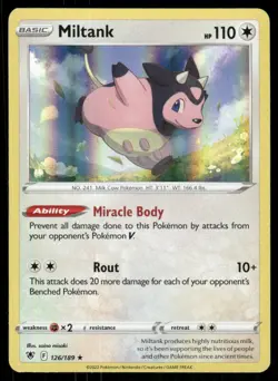 Miltank 126/189 Holo Rare Astral Radiance Pokemon NM/M - Image 1