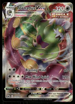 Tornadus VMAX 125/198 Holo VMAX Rare Chilling Reign Pokemon NM/M - Image 1