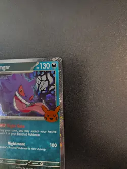 2024 Pokemon TCG Gengar 057/091 Uncommon Cosmos Holo Trick Or Trade Stamp A3 - Image 3