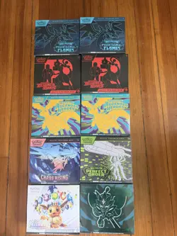 Pokemon TCG Assorted Elite Trainer Box Lot of 10 - Factory Sealed - Image 1