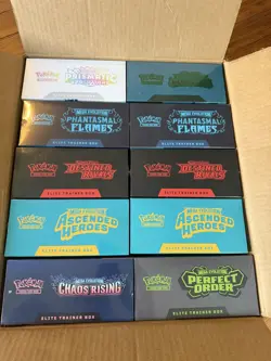 Pokemon TCG Assorted Elite Trainer Box Lot of 10 - Factory Sealed - Image 2