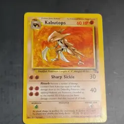 Wizards of the Coast Pokemon TCG Kabutops Fossil 9/62 1st Ed Holo Rare 60 HP - Image 1