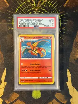 Pokemon Special Delivery Charizard SWSH075 Promo PSA 9 - Image 1