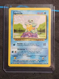 Squirtle 63/102 Base Set Unlimited - Pokemon TCG - WOTC - Image 1
