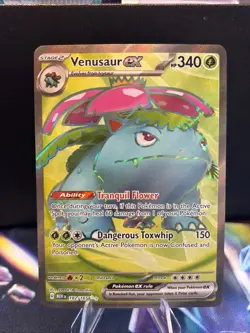 Pokemon TCG Venusaur ex 182/165 Scarlet & Violet 151 Full Art Holo Near Mint - Image 1
