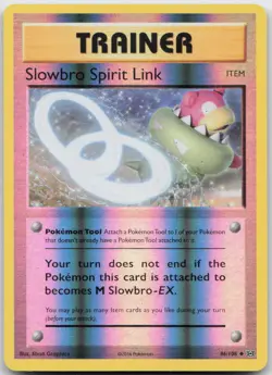 Slowbro Spirit Link 86/108 Uncommon Evolutions Pokemon TCG Reverse Holo LP - Image 1