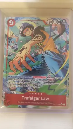 Trafalgar Law - (Alternate Art) OP14 OP14-009 Foil SR NM The Azure Sea's Seven - Image 1