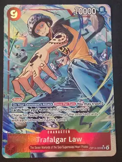 Trafalgar Law - OP14-009 (Alternate Art) OP14-009 The Azure Sea's Seven Foil - Image 1