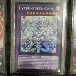 Konami Yu-Gi-Oh! Hyperinvoked Aeon CORI-EN035 Secret Rare Foil 1st EN - Image 1