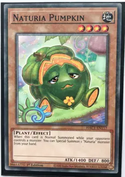 Yu-Gi-Oh! TCG Naturia Pumpkin HAC1-EN117 Parallel Rare 1st Edition Near Mint - Image 1