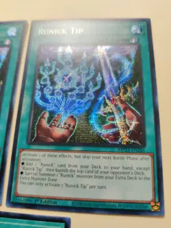 3x Runick Tip MP23-EN241 Secret Rare 1st Edition LP - Image 3