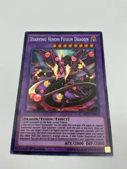Yu-Gi-Oh! Starving Venom Fusion Dragon INOV-EN038 Secret Rare 1st Ed. Gem Mint - Image 1