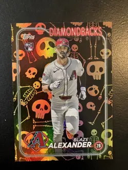 2024 Topps Update Series - Blaze Alexander #US197 Skeleton Foil /50 (RC) Orioles - Image 1
