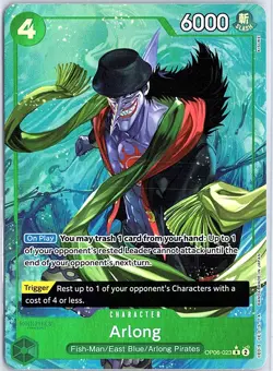 Arlong (Alternate Art) OP06-023 NM Premium Booster -The Best- - Image 1