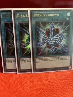 3X Deck Lockdown - DUOV-EN090 - 1st Edition Ultra Rare- Yugioh - NM - Image 1