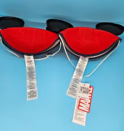 TWO 2024 Disney Parks Marvel Spider-Man Mickey Mouse Ear Hat Cap One Size READ - Image 4