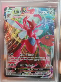 Pokemon Scizor VMAX 119/189 PSA 9 Darkness Ablaze Full Art Ultra Rare - Image 2