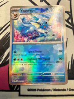 Vaporeon (Poke Ball Pattern) 022/131 Prismatic Evolutions Holo - Image 1