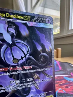 Mega Chandelure ex 115/084 Me05: Pitch Black Holo - Image 2