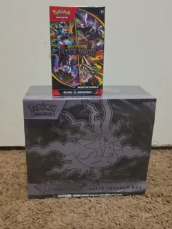 Pitch Black Pokemon Center Etb. (Damaged Box) And Booster Bundle - Image 1