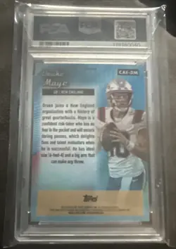 2024 Topps Chrome All-Etch Refractor Drake Maye #CAE-DM (RC) PSA GEM 10 - Image 2