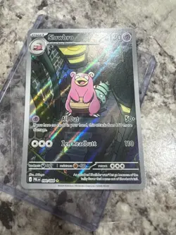 Pokemon TCG Slowbro 090/084 Pitch Black Illustration Rare Full Art Holo - Image 4
