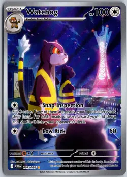 Watchog 097/086 HOLO Illustration Rare Chaos Rising Pokemon NM - Image 1