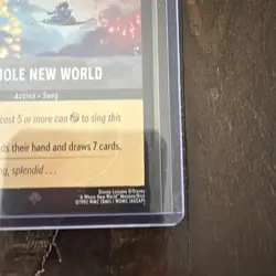 A Whole New World 195/204 Disney Lorcana The First Chapter Cold Foil Card NM - Image 4