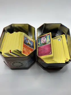 Pokemon TCG XY Bulk Mixed Card Lot in 2 Tins English w/ Jigglypuff + More - Image 1