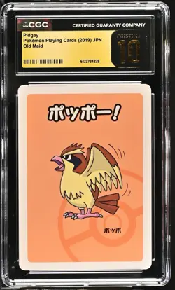 CGC Pristine 10 Pidgey Japanese 2019 Pokemon Playing Cards Old Maid #6146523274 - Image 1