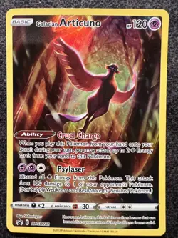 Galarian Articuno SWSH282 Black Star Promo Holo Pokemon Card NM - Image 1