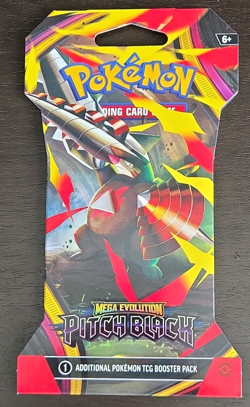 Pokemon TCG: Mega Evolution Pitch Black Booster Pack 1 Pack (10 Cards) Groudon - Image 1