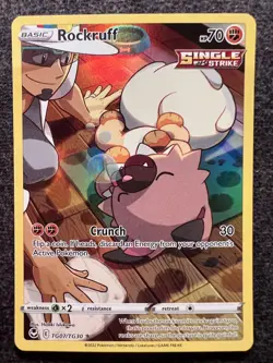 Rockruff TG07/TG30 Full Art Pokemon Card NM - Image 1