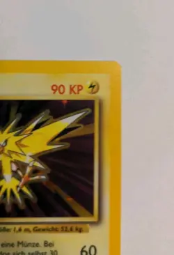 1st Edition Zapdos 16/102 - Holo Rare - Base Set Pokemon Card - German - Image 3
