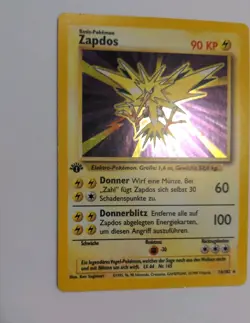 1st Edition Zapdos 16/102 - Holo Rare - Base Set Pokemon Card - German - Image 5