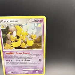 Alakazam Holo Rare Pokemon TCG Card 2/123 Mysterious Treasures 2007 NM - Image 2