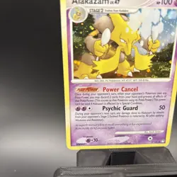 Alakazam Holo Rare Pokemon TCG Card 2/123 Mysterious Treasures 2007 NM - Image 4