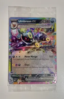 Umbreon EX Scarlet & Violet: Prismatic Evolutions Stamped Promo Card - Image 1