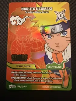 Sasuke Uchiha Chidori Naruto Mythos Store Championships winner card Sealed + Nar - Image 3