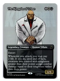 MTG The Kingpin of Crime (Borderless) FOIL NM R 374 Marvel Super Heroes - Image 1