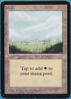 Plains (B Little Trees) Alpha PLD Basic Land MAGIC CARD (ID# 520077) ABUGames - Image 1