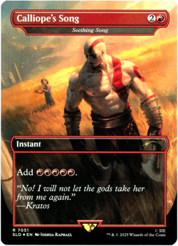 Calliope's Song (Rainbow Foil) 7051 God of War: Greek Secret Lair Drop MTG NM - Image 1