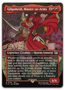 Gilgamesh, Master-at-Arms (Borderless) #338 (NM) Final Fantasy FIN Magic MTG - Image 1