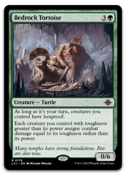 Bedrock Tortoise #176 (NM) Lost Caverns of Ixalan LCI Magic MTG - Image 1